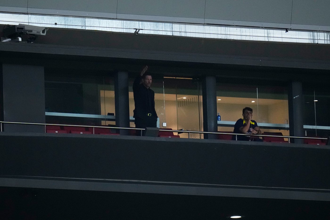 Simeone watches Atletico from stands while serving suspension for Anfield altercation | iNFOnews.ca