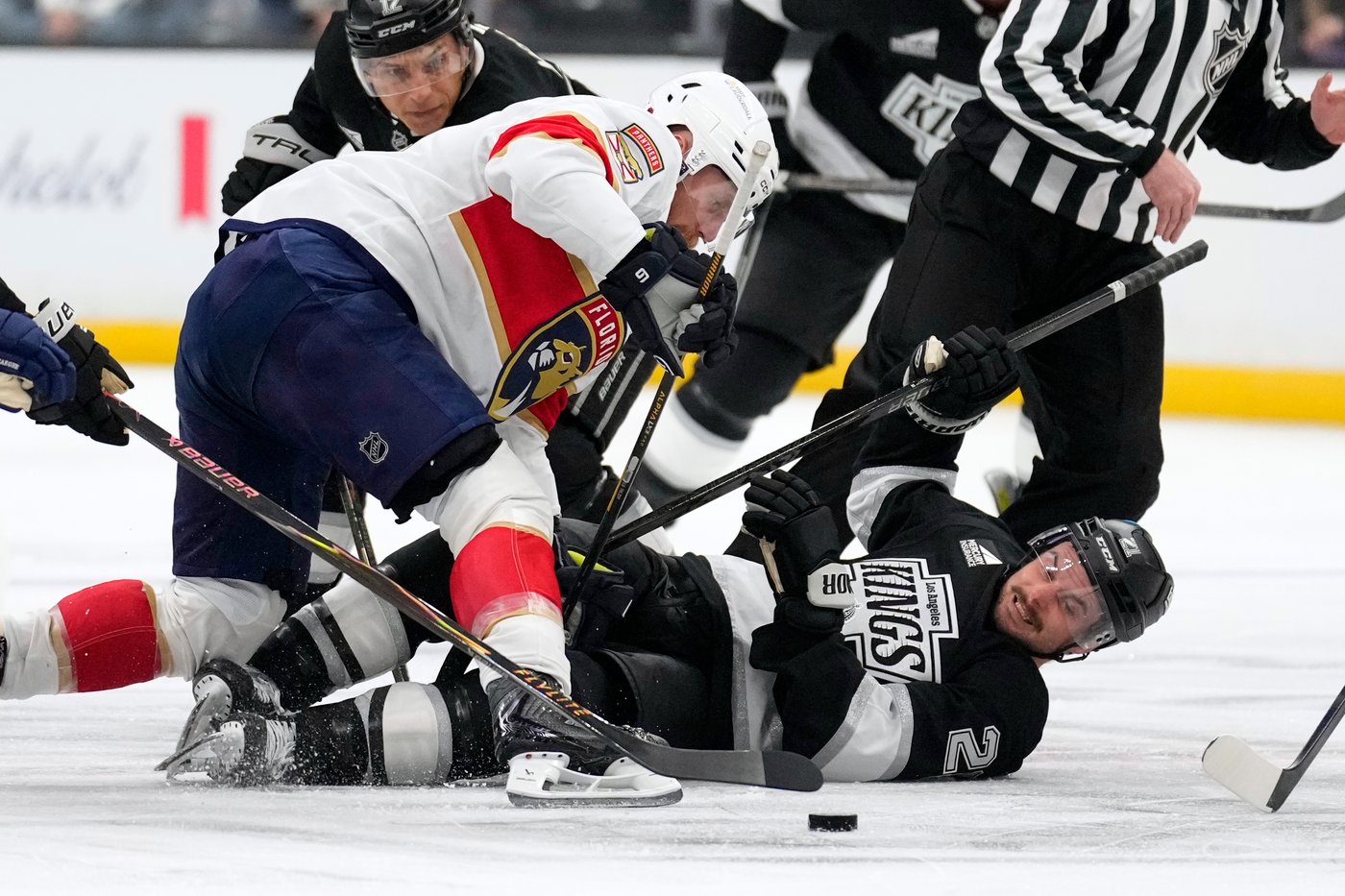 Matthew Tkachuk scores, Brad Marchand injured in Panthers' 2-1 win over Kings | iNFOnews.ca