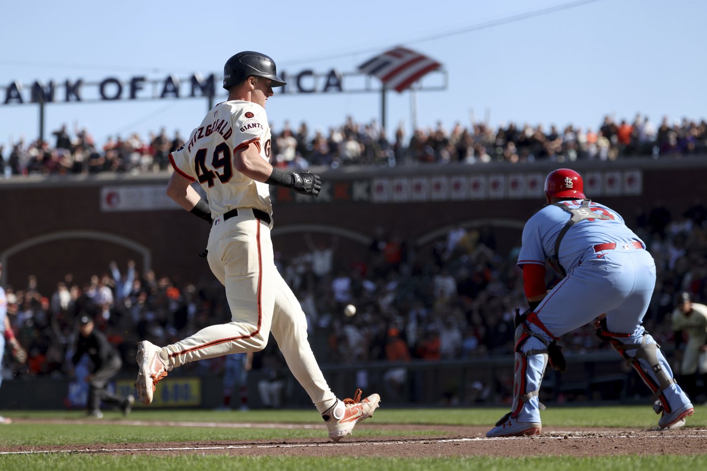 Fitzgerald scores from 1st on throwing error by Liberatore in 8th as Giants beat Cardinals 6-5 | iNFOnews.ca