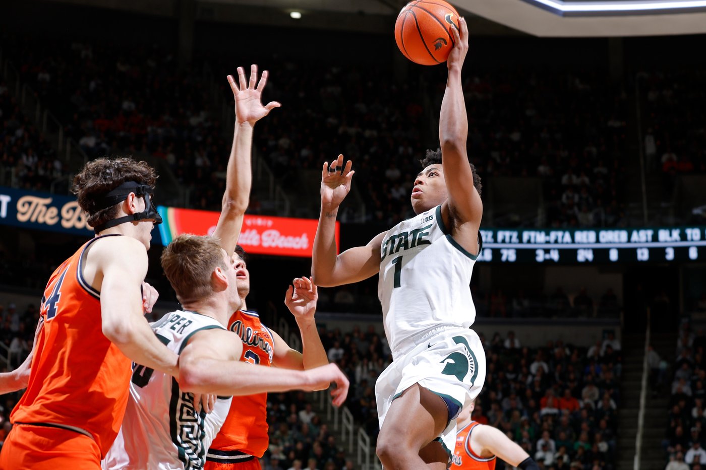 Fears stars for No. 10 Michigan State in OT win over No. 5 Illinois after Izzo debated benching him | iNFOnews.ca