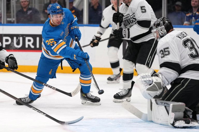 Blues forward Jordan Kyrou a healthy scratch against Sabres for the 1st time in his career | iNFOnews.ca