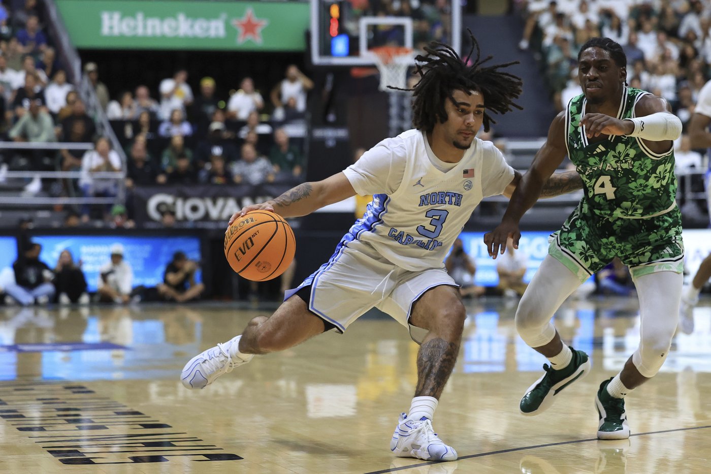 R.J. Davis leads No. 10 UNC past Hawaii 87-69, moves to fourth on Tar Heels' all-time scoring list | iNFOnews.ca