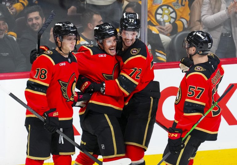 Stutzle wins tale of the tape against Bruins | iNFOnews.ca Stutzle wins tale of the tape against Bruins | iNFOnews.ca