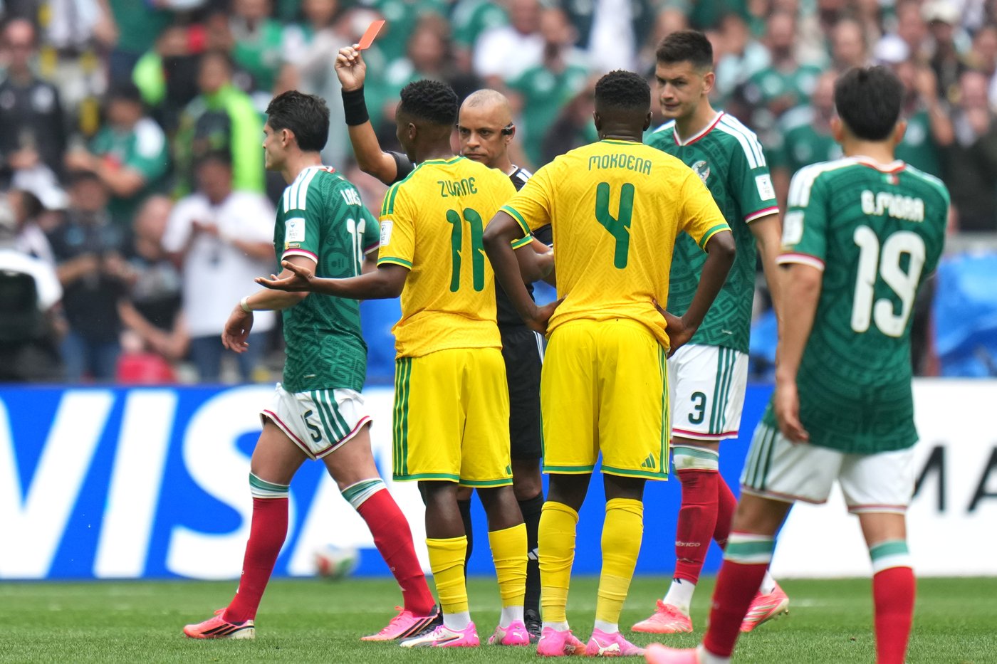 3 red cards mar opening World Cup match between Mexico and South Africa | iNFOnews.ca