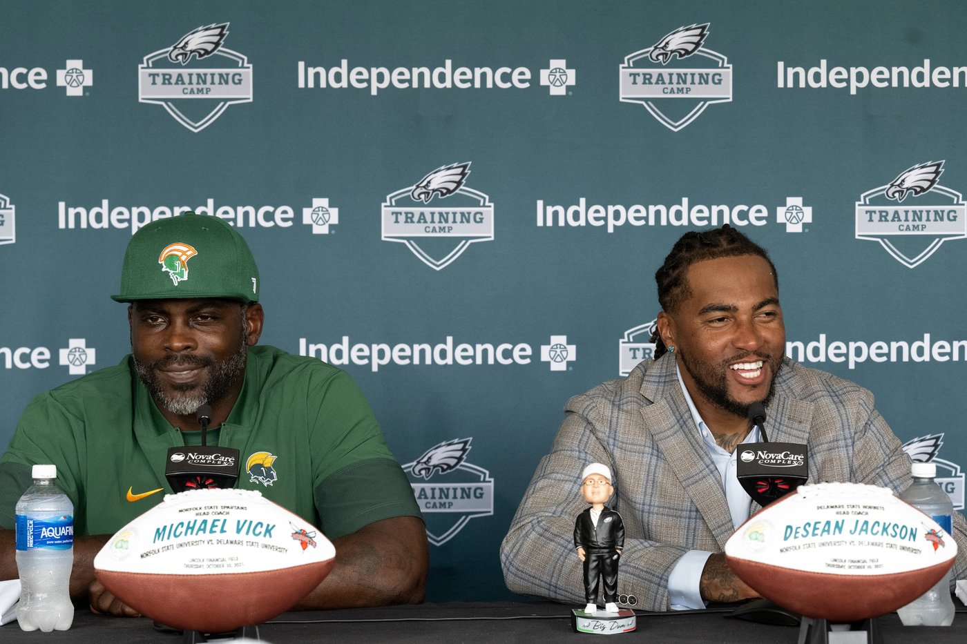 From NFL stars to HBCU head coaches: Vick and Jackson on same path as they reunite in Philadelphia | iNFOnews.ca