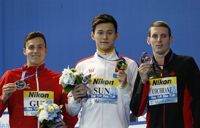 Canadian Ryan Cochrane races to bronze medal at world championships | iNFOnews.ca CP34058420