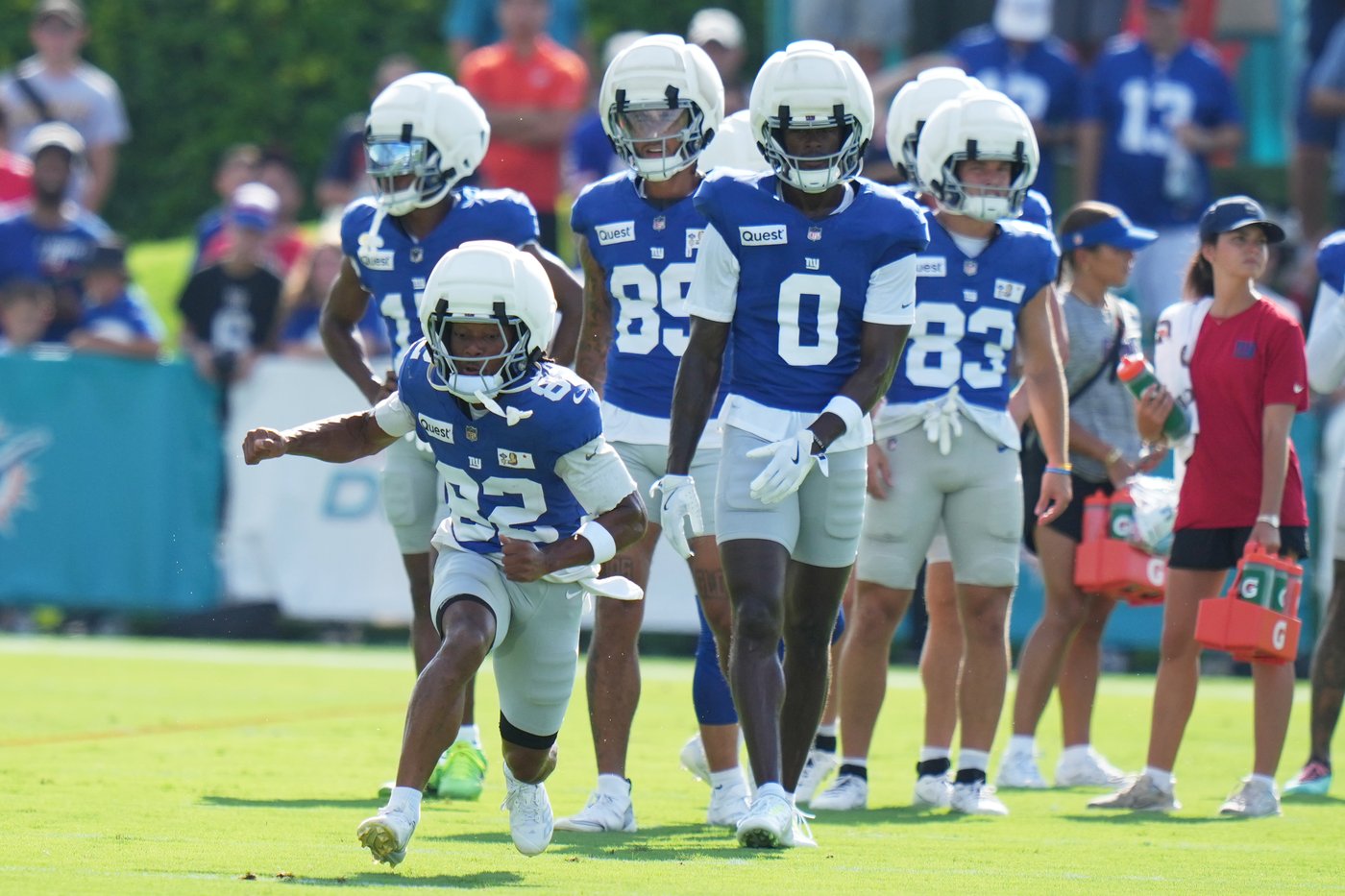 Giants receiver Calvin Austin carted off after getting injured at training camp | iNFOnews.ca Giants receiver Calvin Austin carted off after getting injured at training camp | iNFOnews.ca