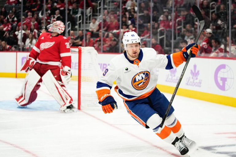 Shabanov has 2 goals and an assist, Sorokin stops 29 shots as Islanders beat Red Wings 5-0 | iNFOnews.ca