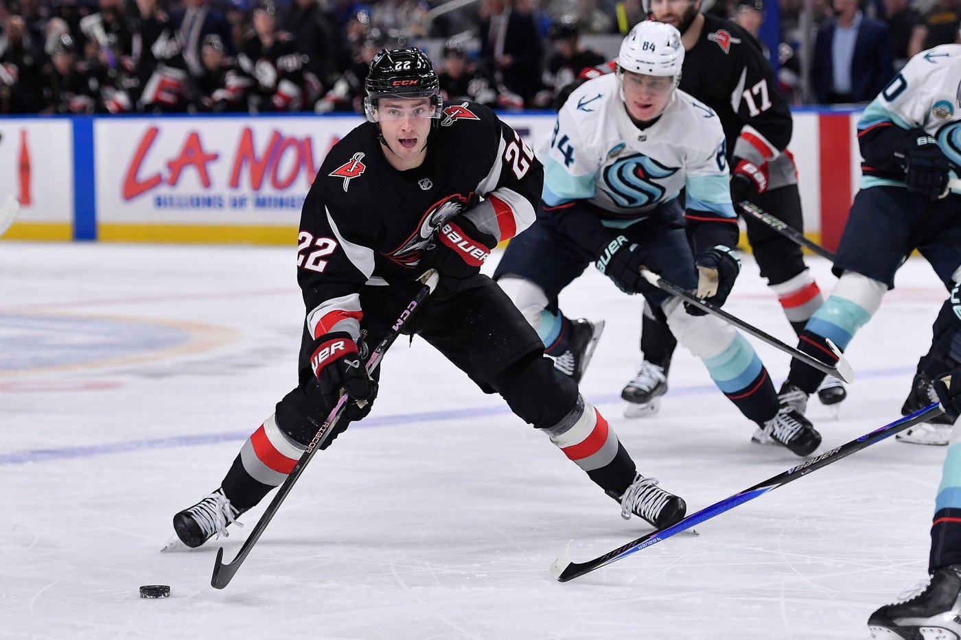 Thompson, Quinn score in shootout to give Sabres 3-2 win over Kraken | iNFOnews.ca Thompson, Quinn score in shootout to give Sabres 3-2 win over Kraken | iNFOnews.ca