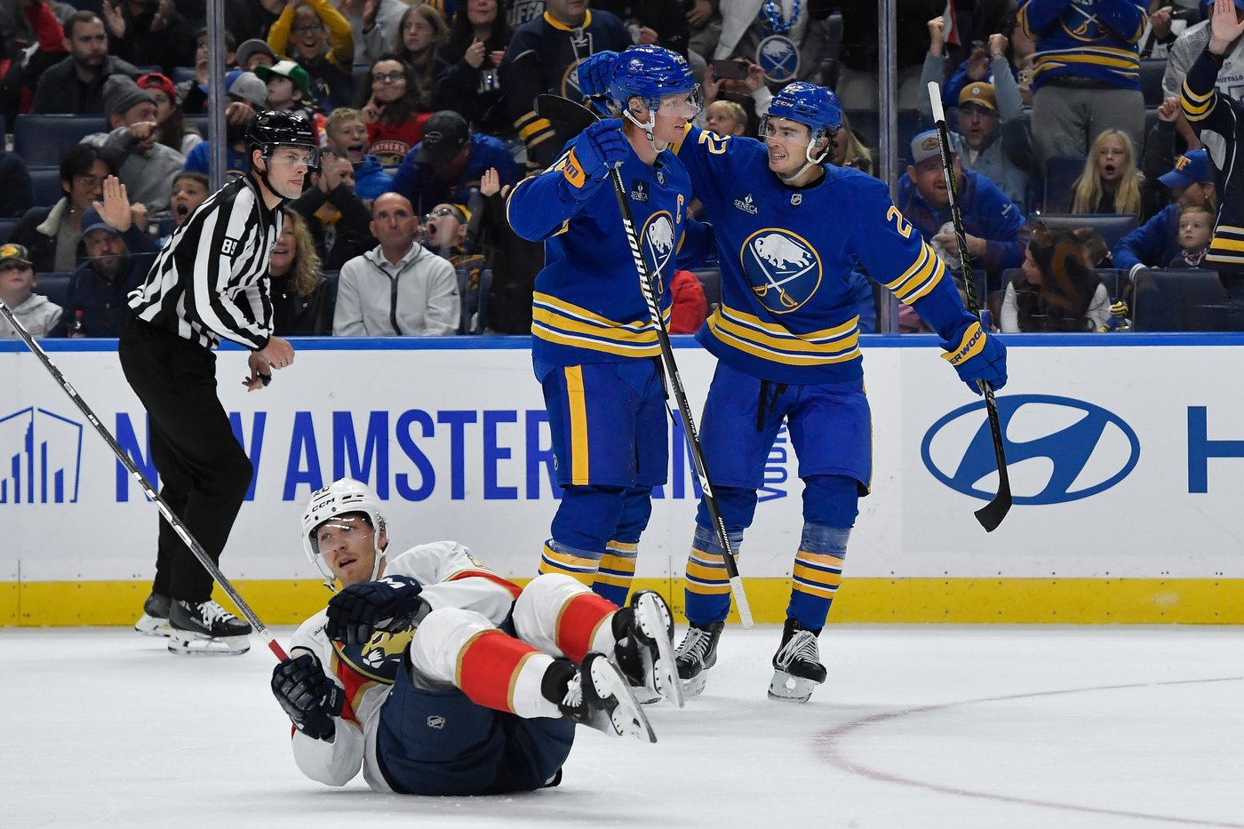Sabres list Dahlin as day to day; Panthers goalie Markstrom pulled after feeling something tighten | iNFOnews.ca
