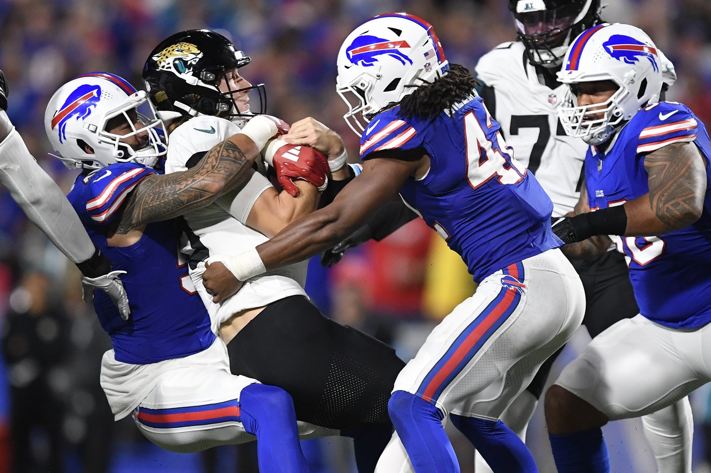 Josh Allen throws 4 TD passes and the Bills roll to a 47-10 win over the unraveling Jaguars | iNFOnews.ca Josh Allen throws 4 TD passes and the Bills roll to a 47-10 win over the unraveling Jaguars | iNFOnews.ca