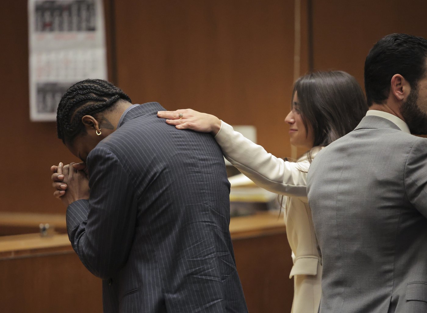 A$AP Rocky dives into Rihanna's arms as not guilty verdict is read at felony assault trial | iNFOnews.ca