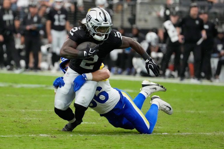 Raiders' run game sputters again as Ashton Jeanty struggles behind shaky blocking | iNFOnews.ca