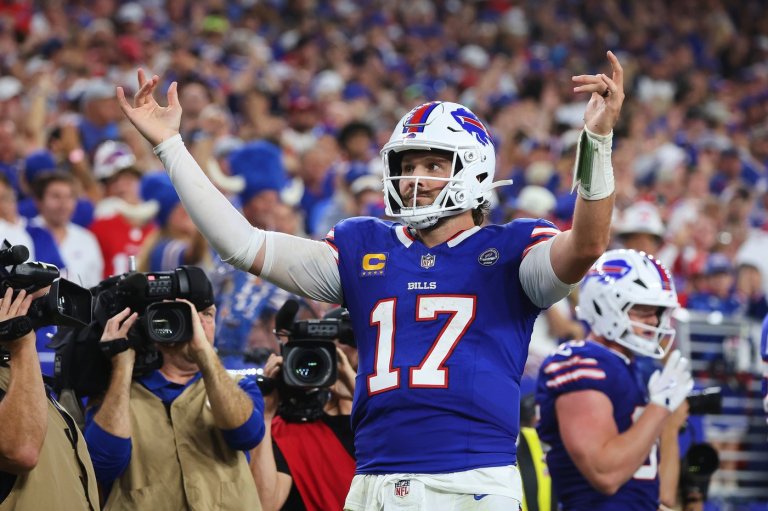 Josh Allen opens the Bills' new stadium with a 5-TD outing in a 41-31 win over the Lions | iNFOnews.ca