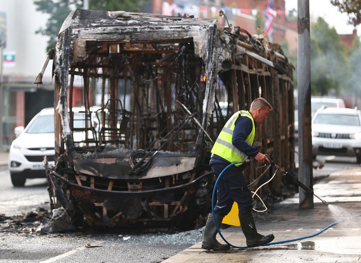 Photos show the aftermath of anti-immigration protests in Northern Ireland | iNFOnews.ca