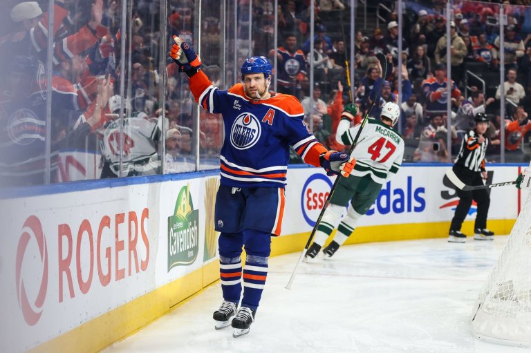 Bouchard's OT blast lifts Oilers to 4-3 win over Wild in battle of NHL stars | iNFOnews.ca