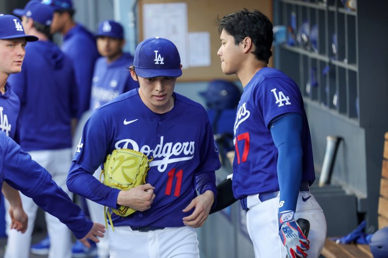 Dodgers pitcher Roki Sasaki struggles again in exhibition start against the Angels | iNFOnews.ca