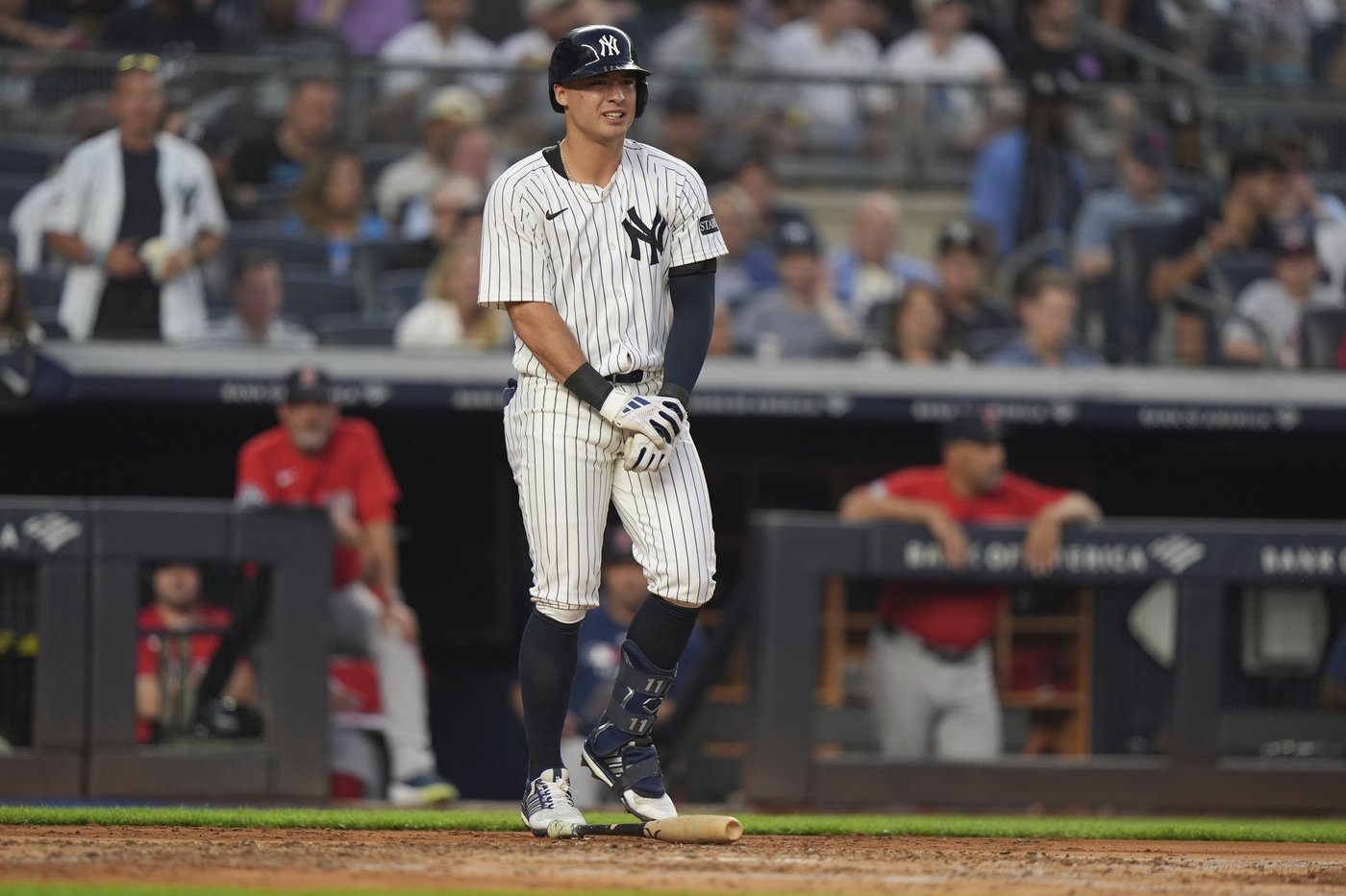 Yankees' Anthony Volpe misses second game this season after being hit in the left elbow | iNFOnews.ca