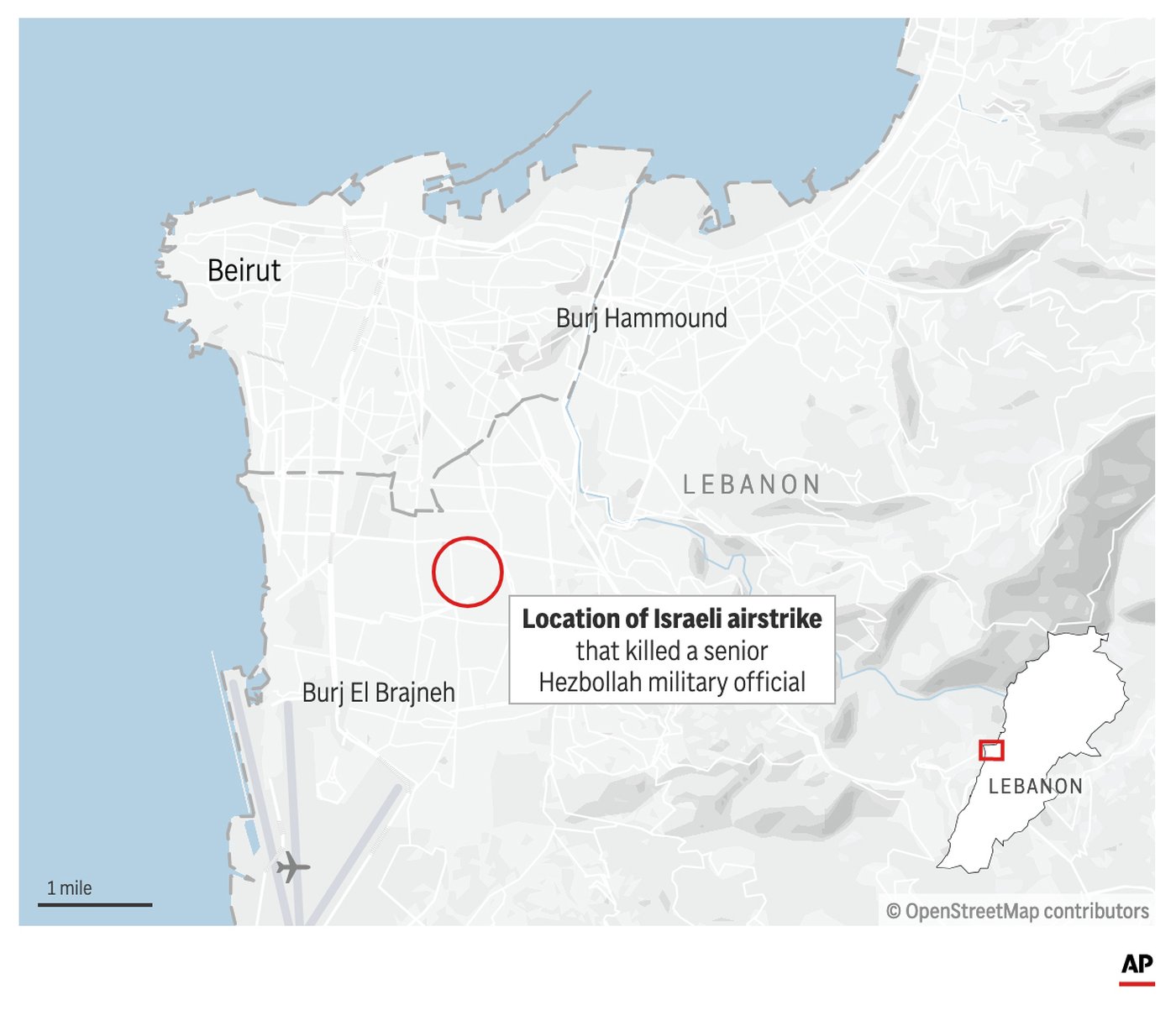 Rare Israeli airstrike in Beirut kills Hezbollah commander and more than a dozen others | iNFOnews.ca