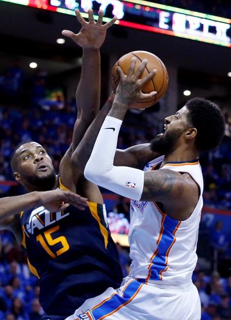 George scores 36 points, Thunder beat Jazz 116-108 in Game 1 | iNFOnews.ca