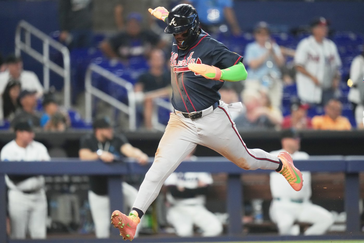 Acuña scores 3 times in return as Braves surge past Marlins 8-4 | iNFOnews.ca