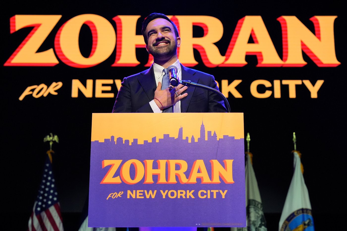 Photos of Zohran Mamdani and his supporters as they celebrate his election as NYC's mayor | iNFOnews.ca