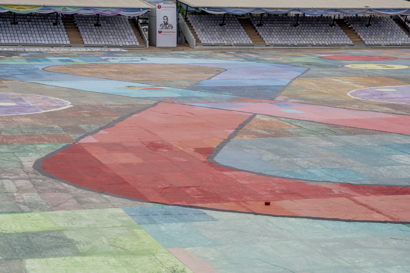 Nigerian teenager sets world painting record with canvas that's bigger than a soccer field | iNFOnews.ca Nigerian teenager sets world painting record with canvas that's bigger than a soccer field | iNFOnews.ca