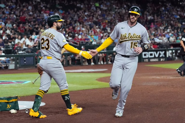 A's Shea Langeliers, Mark Leiter Jr. to have season-ending surgeries this week | iNFOnews.ca