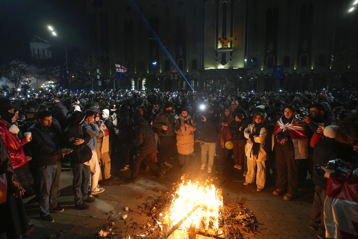 Georgian journalists allege brutal beatings as protests rage against ending EU talks | iNFOnews.ca
