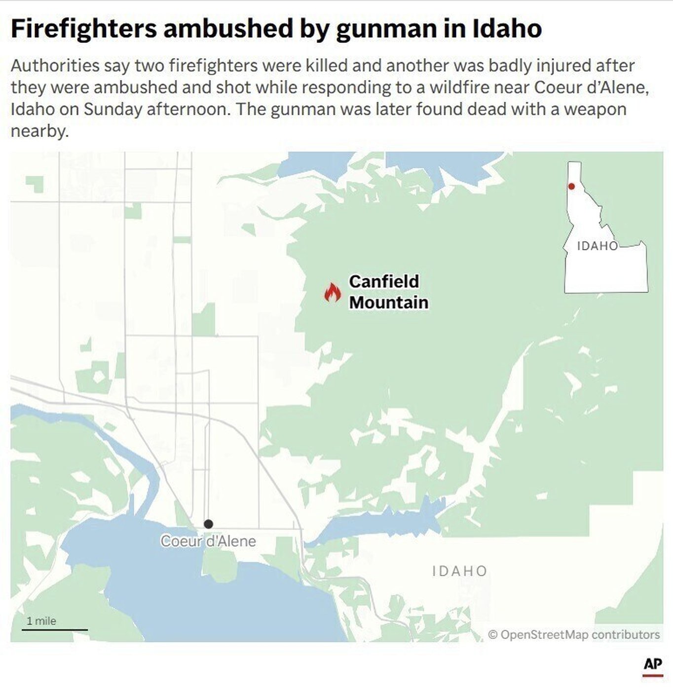 Man shot Idaho firefighters who had asked him to move his vehicle, killing 2, sheriff says | iNFOnews.ca Man shot Idaho firefighters who had asked him to move his vehicle, killing 2, sheriff says | iNFOnews.ca