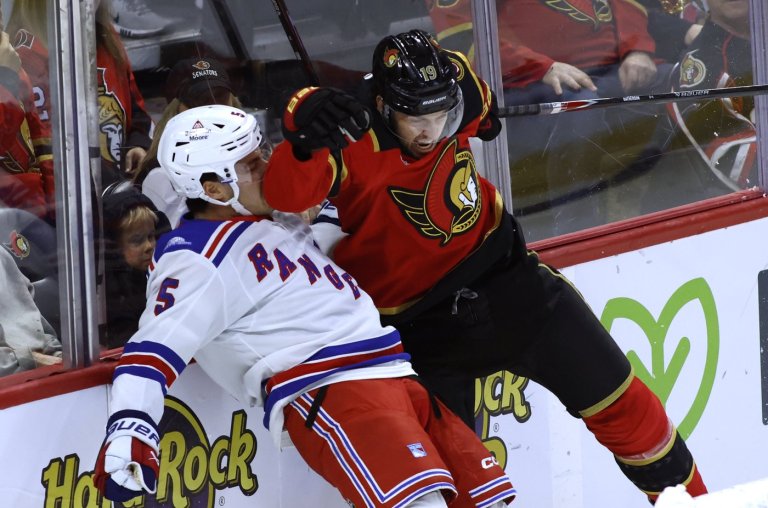 Batherson nets hat trick as Senators sink Rangers 7-4 | iNFOnews.ca