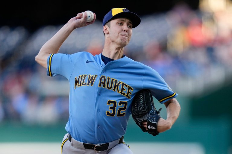 Brewers hope Misiorowski avoids serious injury when his bid for no-hitter ends with hamstring cramp | iNFOnews.ca