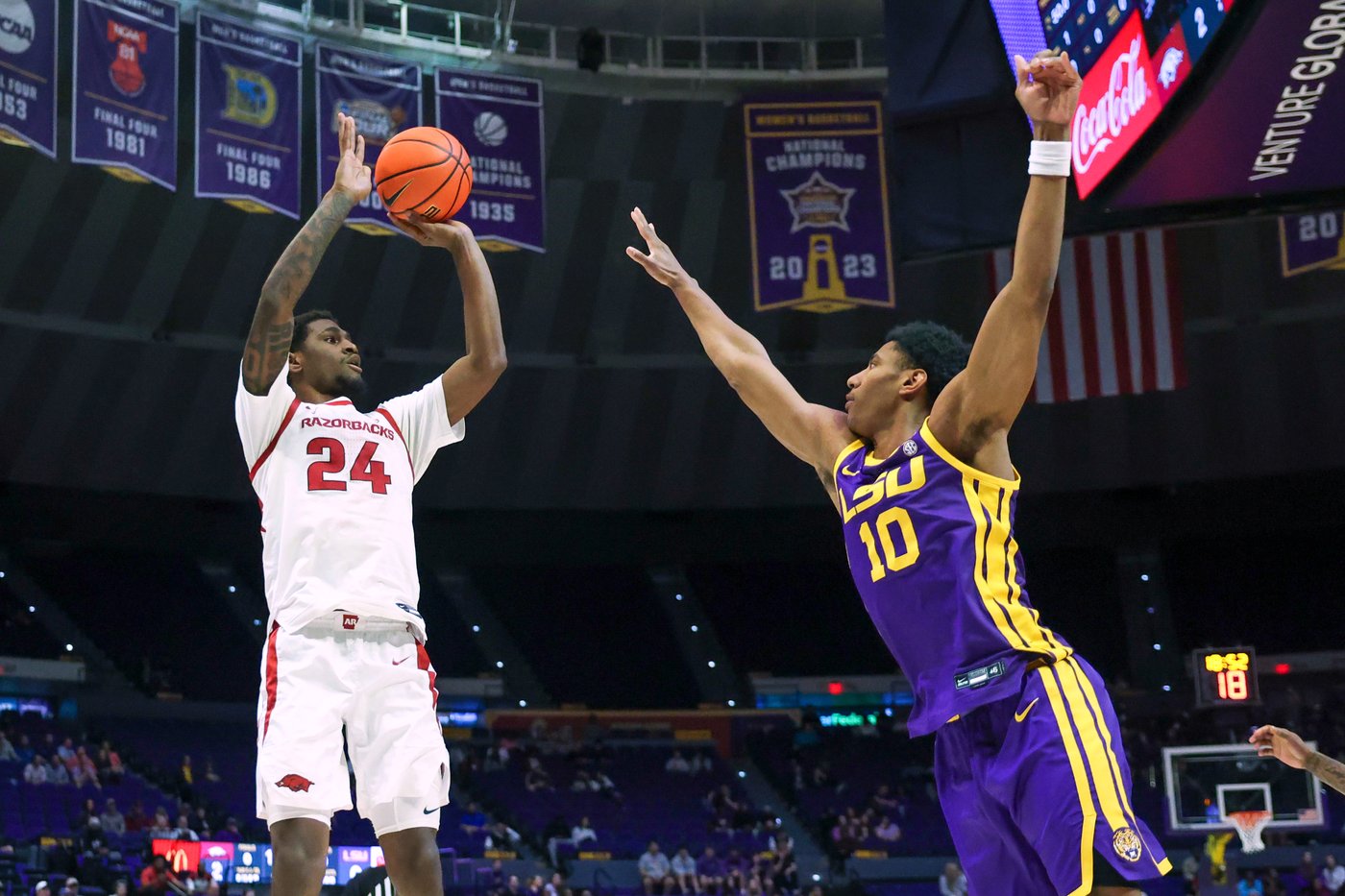 Acuff's 14th 20-point game this season leads No. 21 Arkansas to 91-62 victory over struggling LSU | iNFOnews.ca Acuff's 14th 20-point game this season leads No. 21 Arkansas to 91-62 victory over struggling LSU | iNFOnews.ca