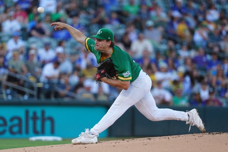A's starter J.T. Ginn placed on 15-day IL because of elbow problem | iNFOnews.ca