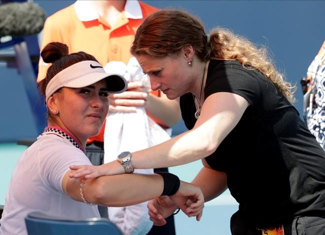 Bianca Andreescu's win streak ends after early exit because of injury | iNFOnews.ca