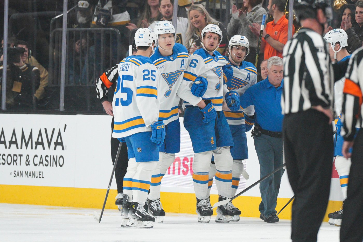 Marner, Stone lead Golden Knights to 4-2 win over Blues | iNFOnews.ca