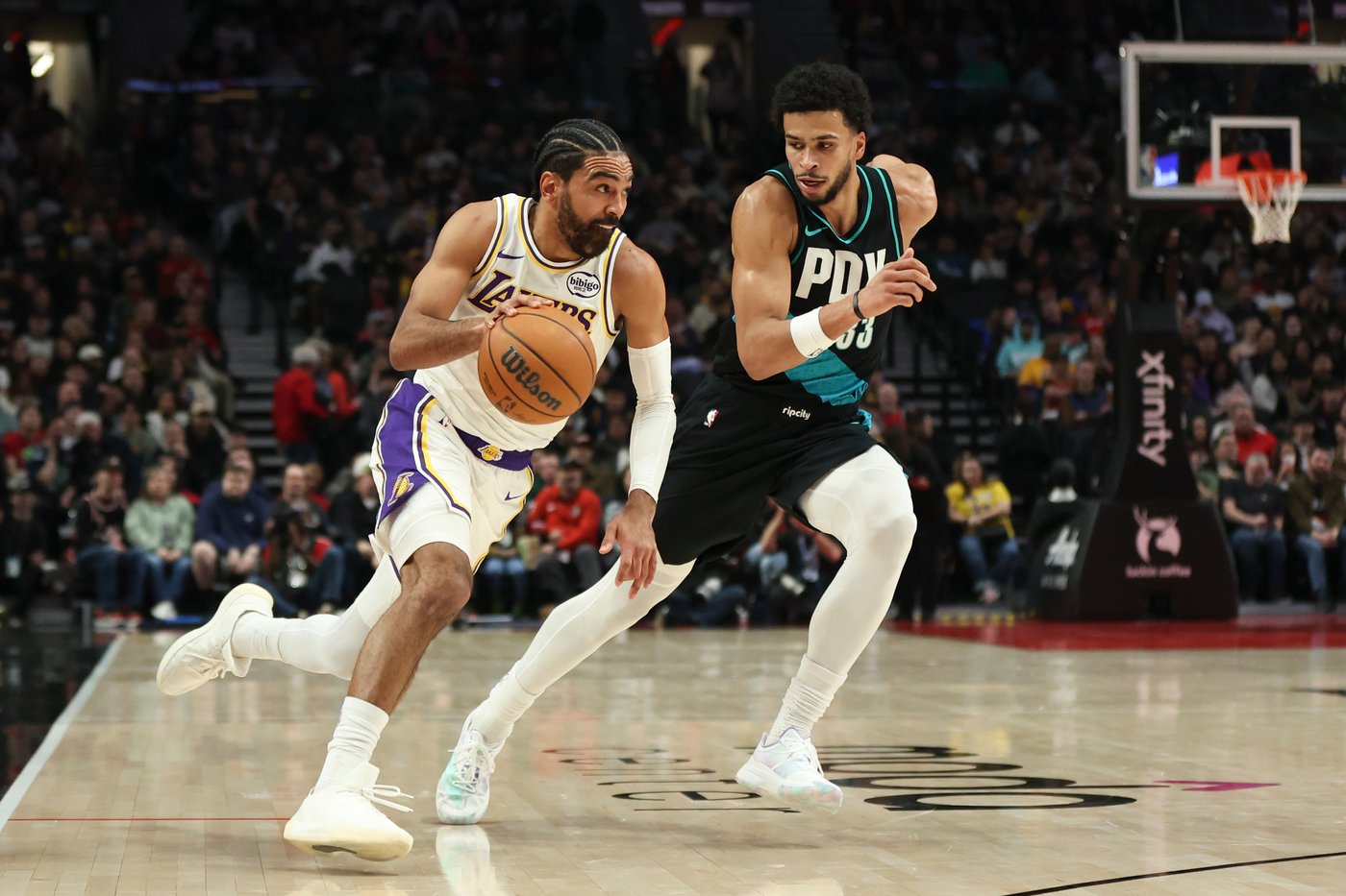 Sharpe leads Blazers to 132-116 win over the Lakers, playing without Doncic | iNFOnews.ca