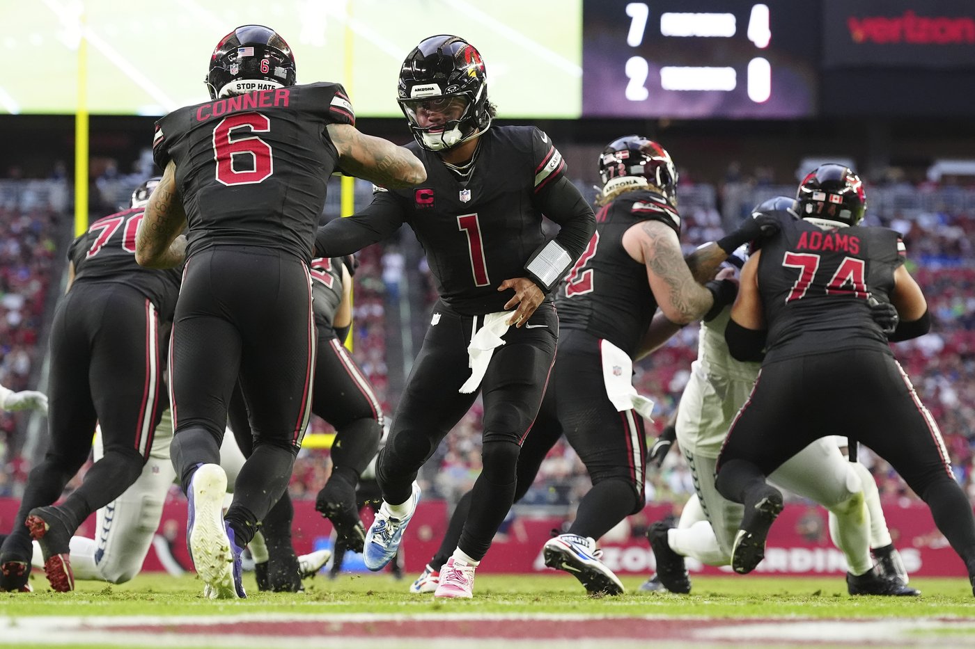 Charbonnet runs for career-high 134 yards, 2 TDs as NFC West-leading Seahawks beat Cardinals 30-18 | iNFOnews.ca Charbonnet runs for career-high 134 yards, 2 TDs as NFC West-leading Seahawks beat Cardinals 30-18 | iNFOnews.ca