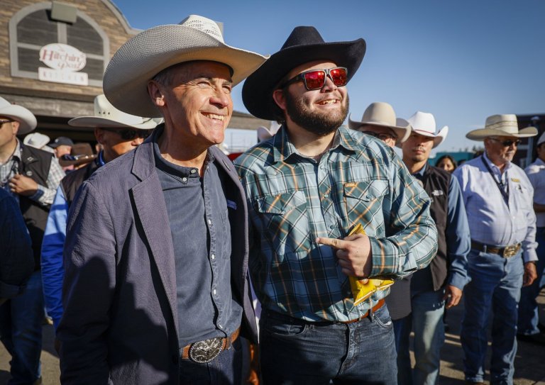 'It's looking good': Carney chats pipelines while mingling at Calgary Stampede | iNFOnews.ca