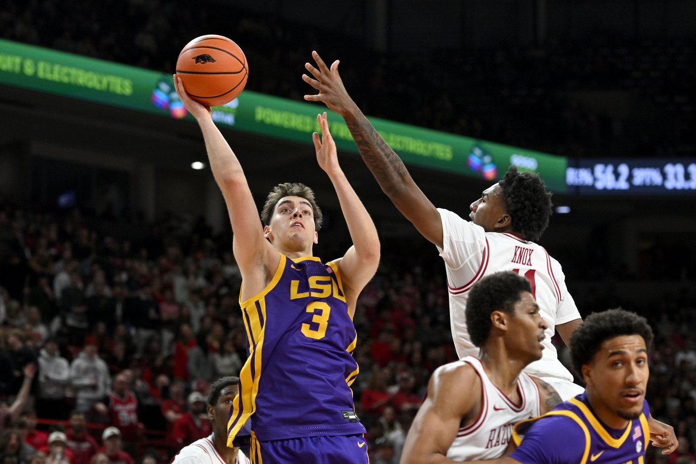 Acuff Jr. scores a career-high 31 points to lead No. 20 Arkansas past LSU, 85-81 | iNFOnews.ca