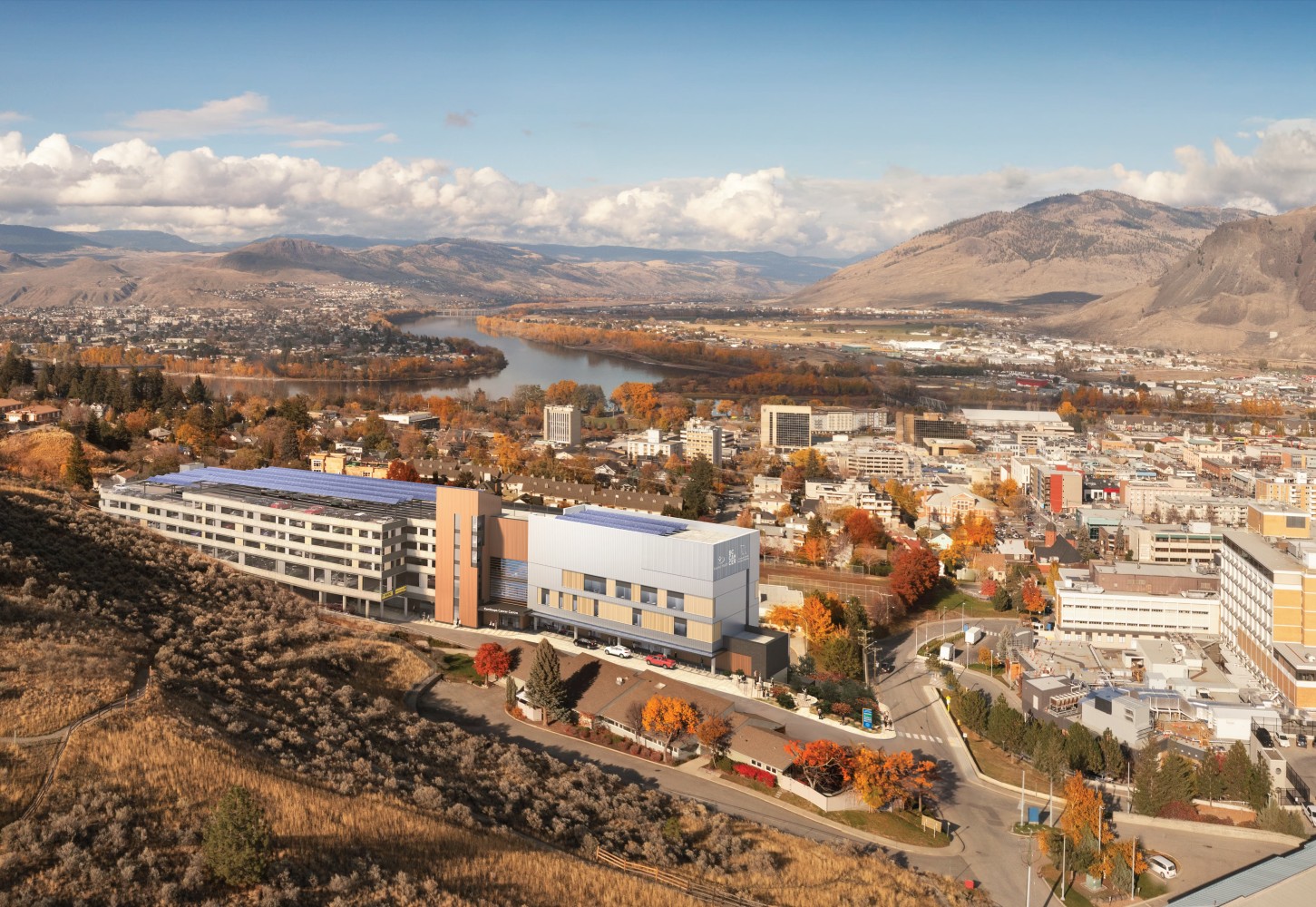 A rendering of the planned Kamloops Cancer Centre.