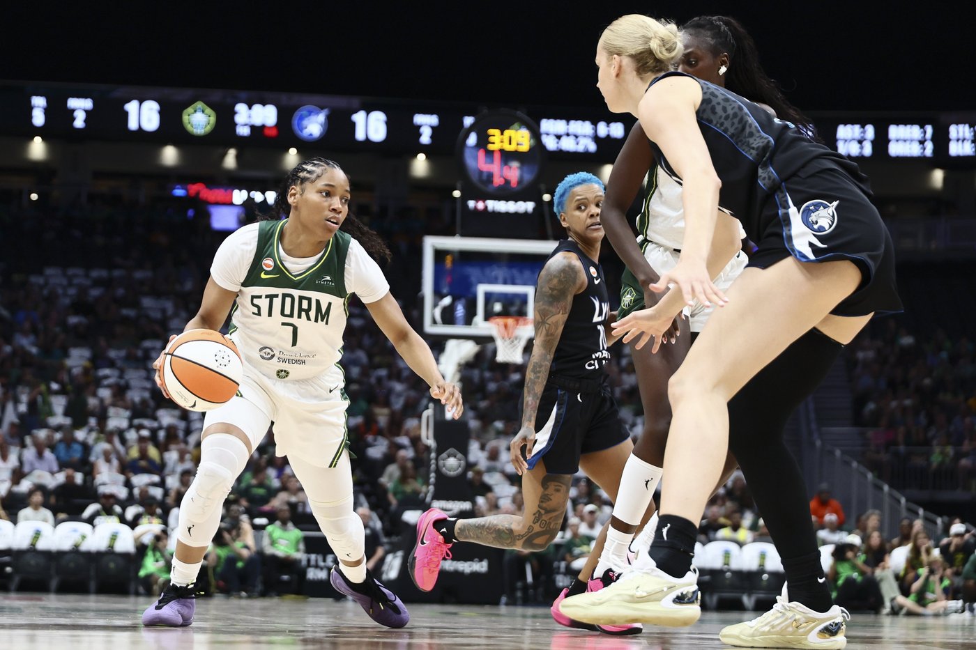 Collier scores 24 points in her return, Lynx top Storm 86-76 for best record at WNBA All-Star break | iNFOnews.ca