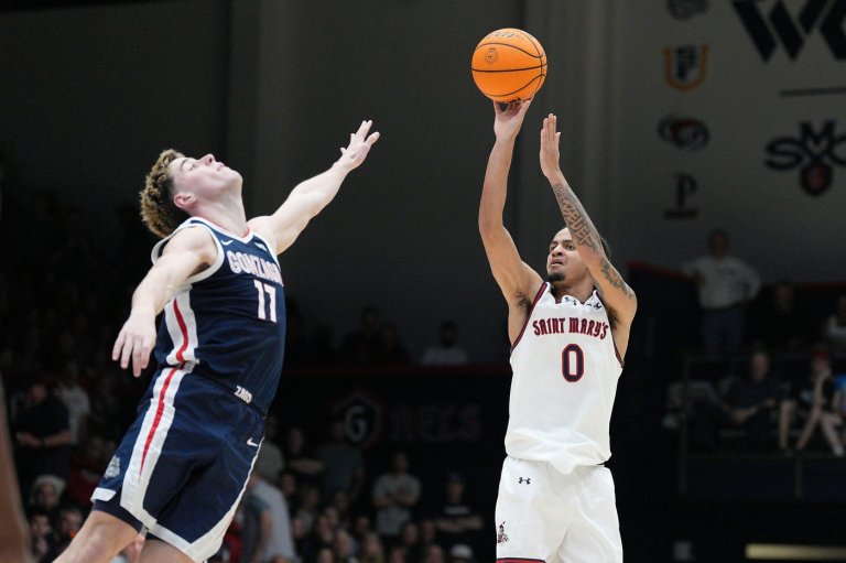 Lewis makes seven 3s as Saint Mary's beats No. 9 Gonzaga 70-59 to share WCC regular-season title | iNFOnews.ca