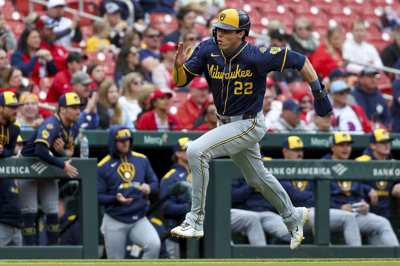 Christian Yelich's 2 hits, 2 RBIs lead Brewers past Cardinals 7-1, avoiding a series sweep | iNFOnews.ca Christian Yelich's 2 hits, 2 RBIs lead Brewers past Cardinals 7-1, avoiding a series sweep | iNFOnews.ca