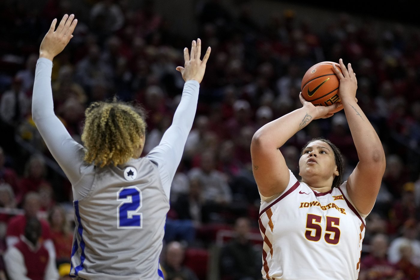 Crooks scores 16, Brown has double-double as No. 8 Iowa State women beat Indiana State 64-42 | iNFOnews.ca