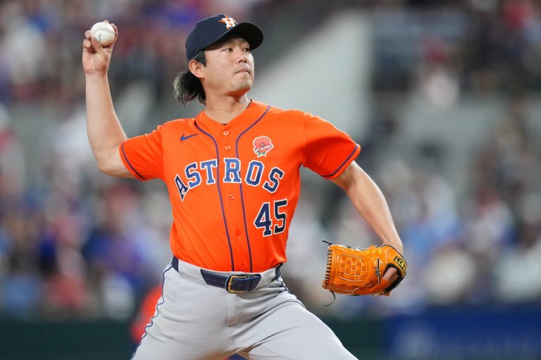 Astros pitcher Tatsuya Imai working on no-hitter through 6 innings against Rangers | iNFOnews.ca