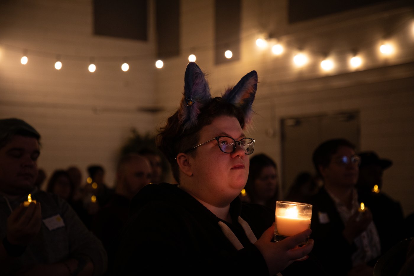 Transgender community gathers in remembrance, opposition to Alberta legislation | iNFOnews.ca