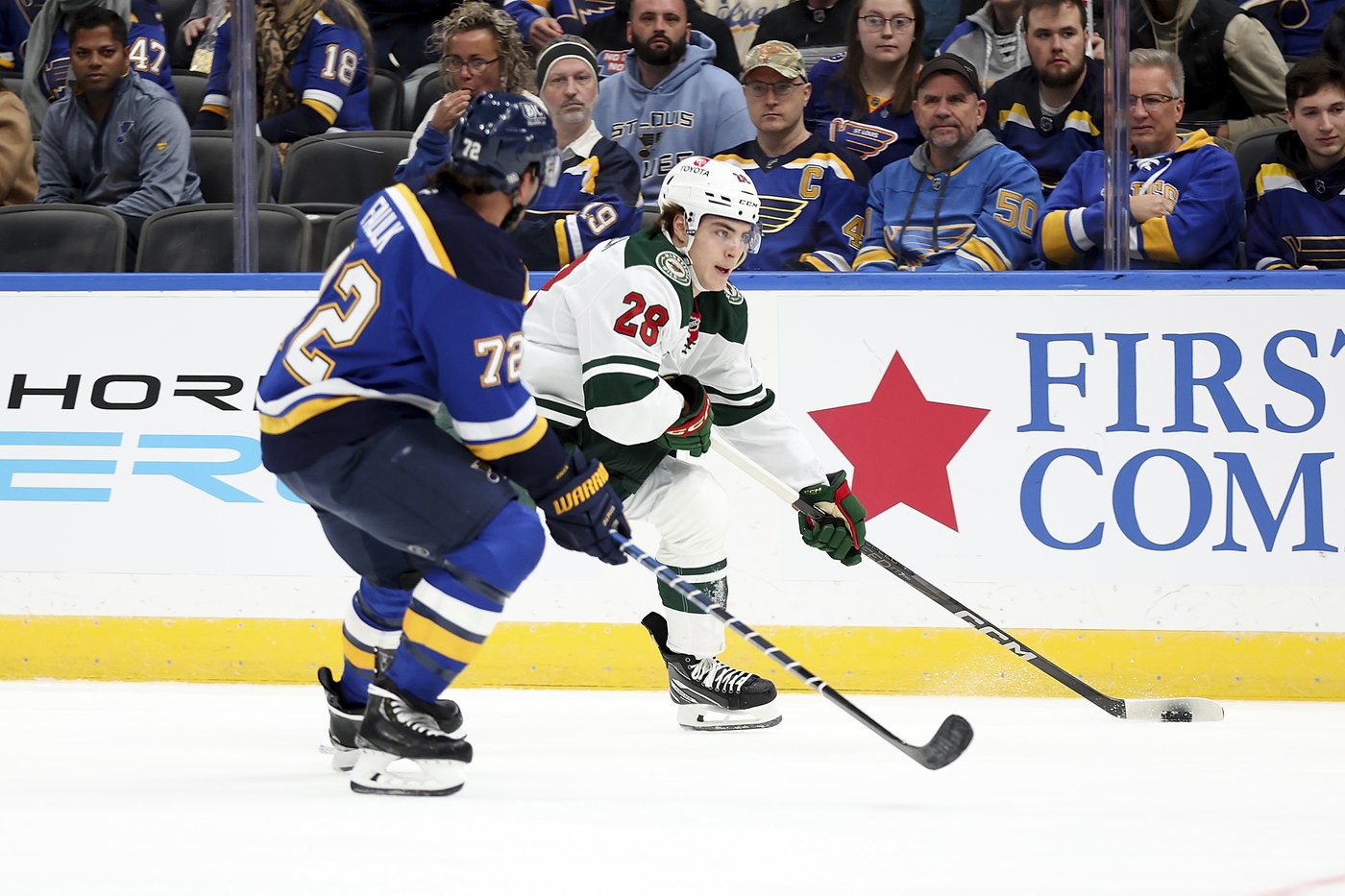 Goalie Gustavsson makes 27 saves, scores an empty-netter, Wild beat Blues 4-1 | iNFOnews.ca