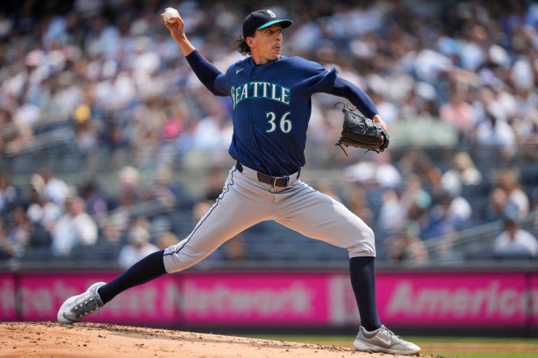 Logan Gilbert pitches 6 strong innings as Mariners stop 6-game skid with 1-0 win over Yankees | iNFOnews.ca