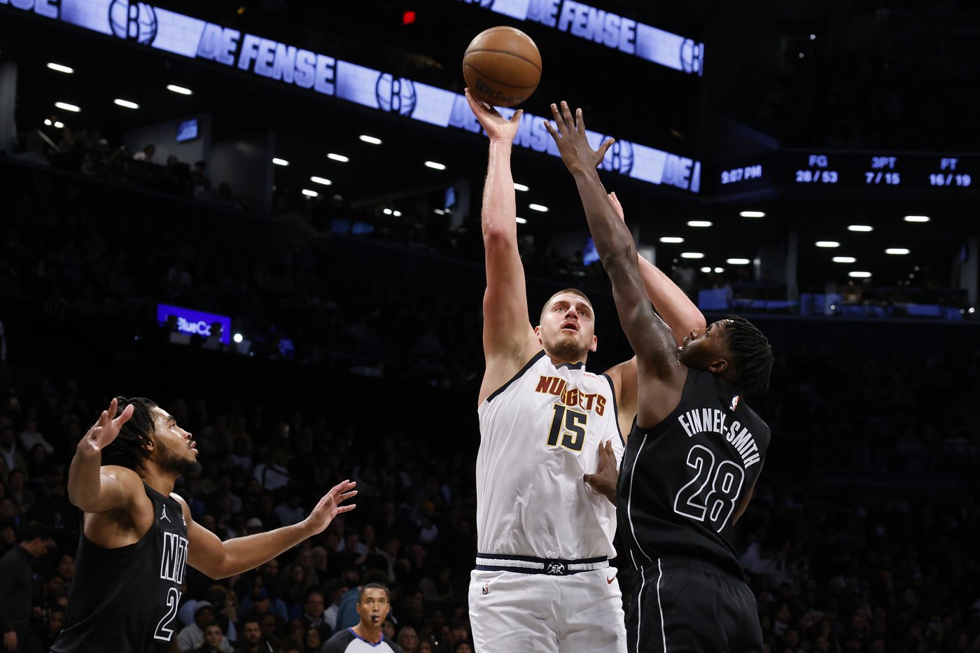 Jokic has 29 points, 18 rebounds and 16 assists to lead Nuggets past Nets 144-139 in OT | iNFOnews.ca Jokic has 29 points, 18 rebounds and 16 assists to lead Nuggets past Nets 144-139 in OT | iNFOnews.ca